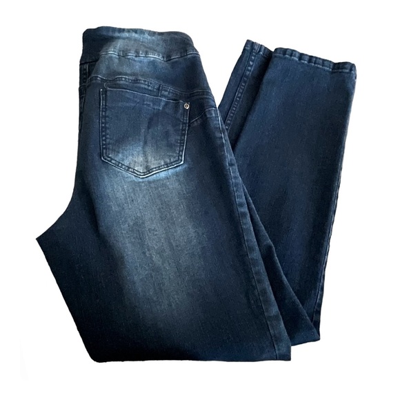 Peck & Peck Curve Perfect Pull-on Stretch Denim Jeans Perfect Condition NWOT - Picture 10 of 12